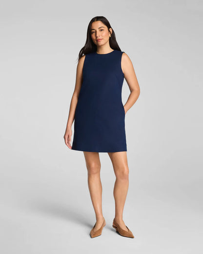 EasyBreezy Cotton Linen Mini Dress Timeless Navy - SPANX
