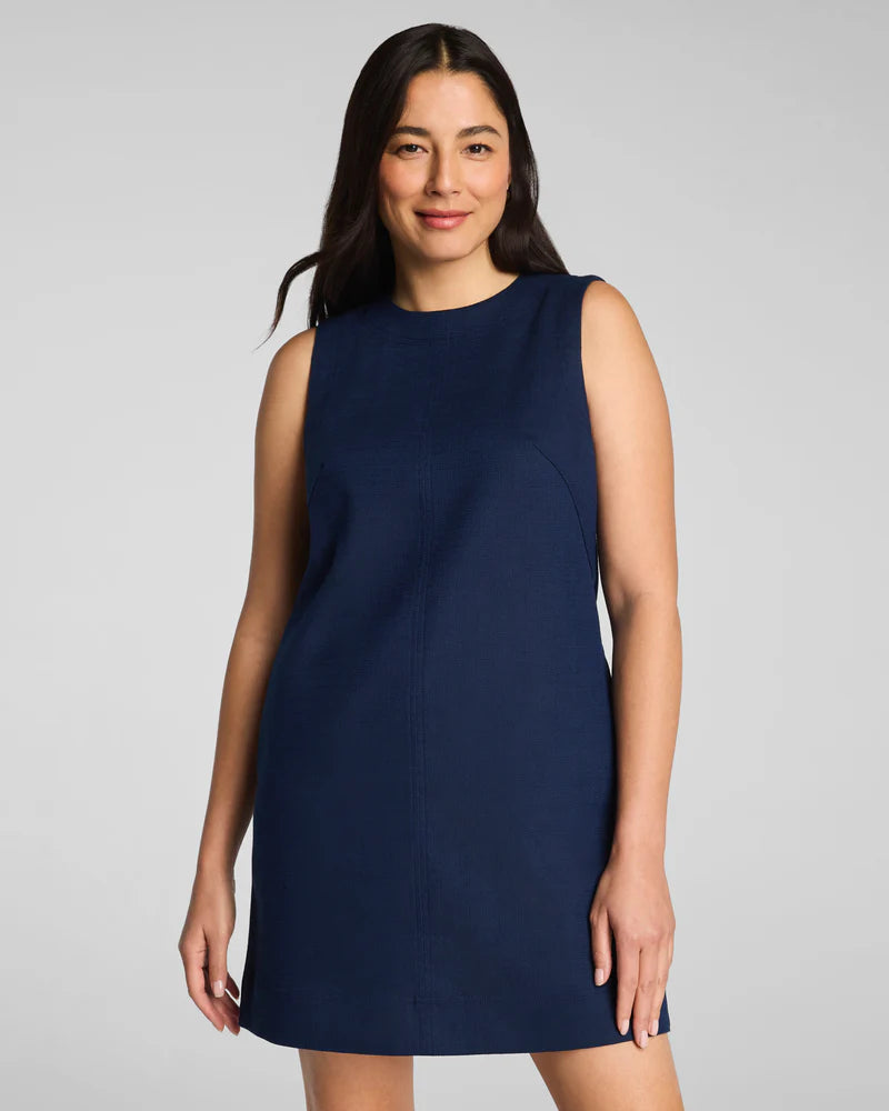 EasyBreezy Cotton Linen Mini Dress Timeless Navy - SPANX