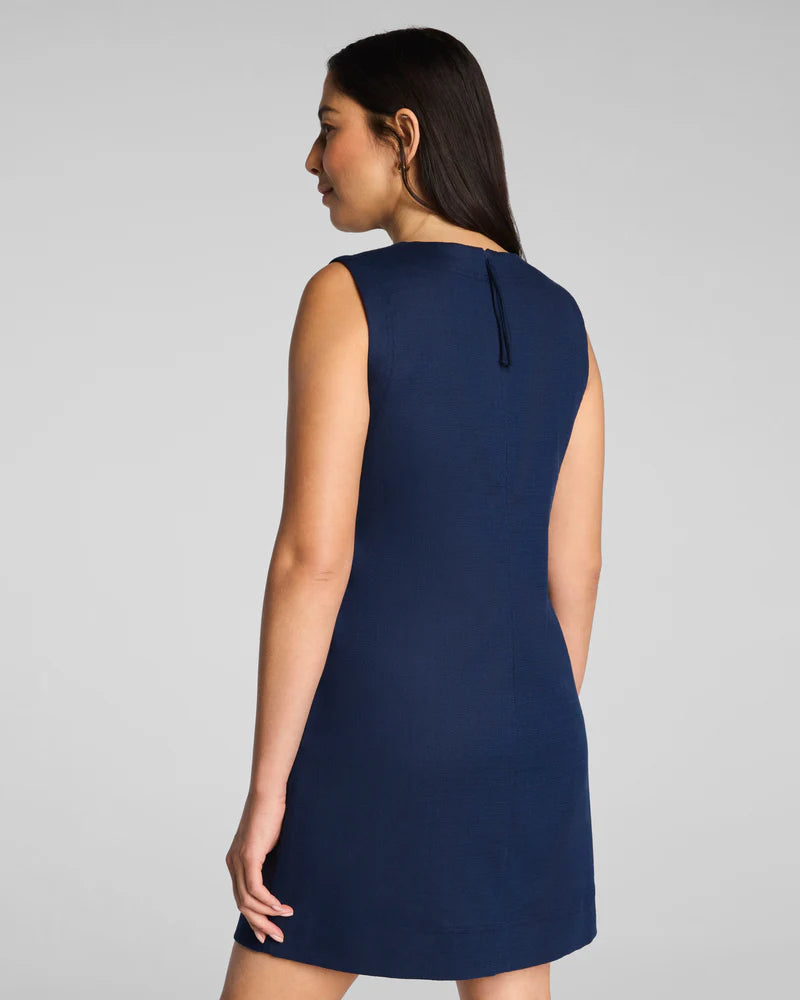 EasyBreezy Cotton Linen Mini Dress Timeless Navy - SPANX