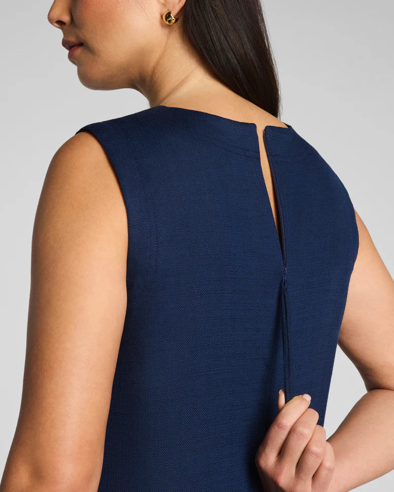 EasyBreezy Cotton Linen Mini Dress Timeless Navy - SPANX