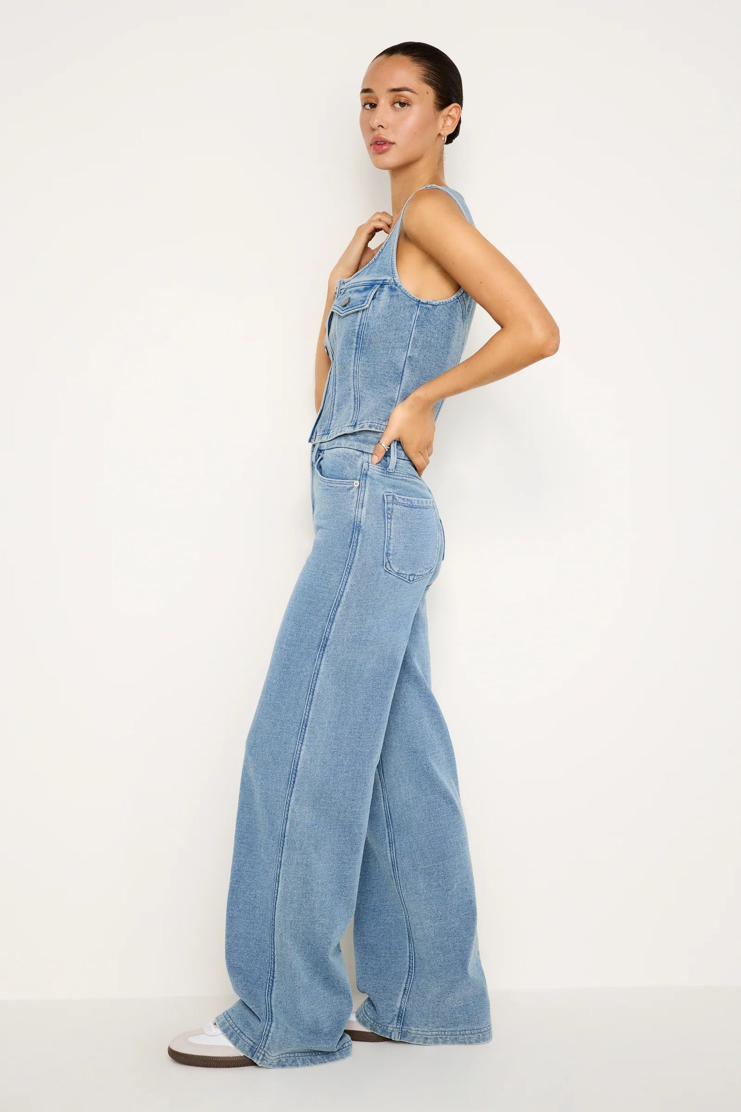 Jeanius Good Skate Sweatpants Indigo586 - Good American