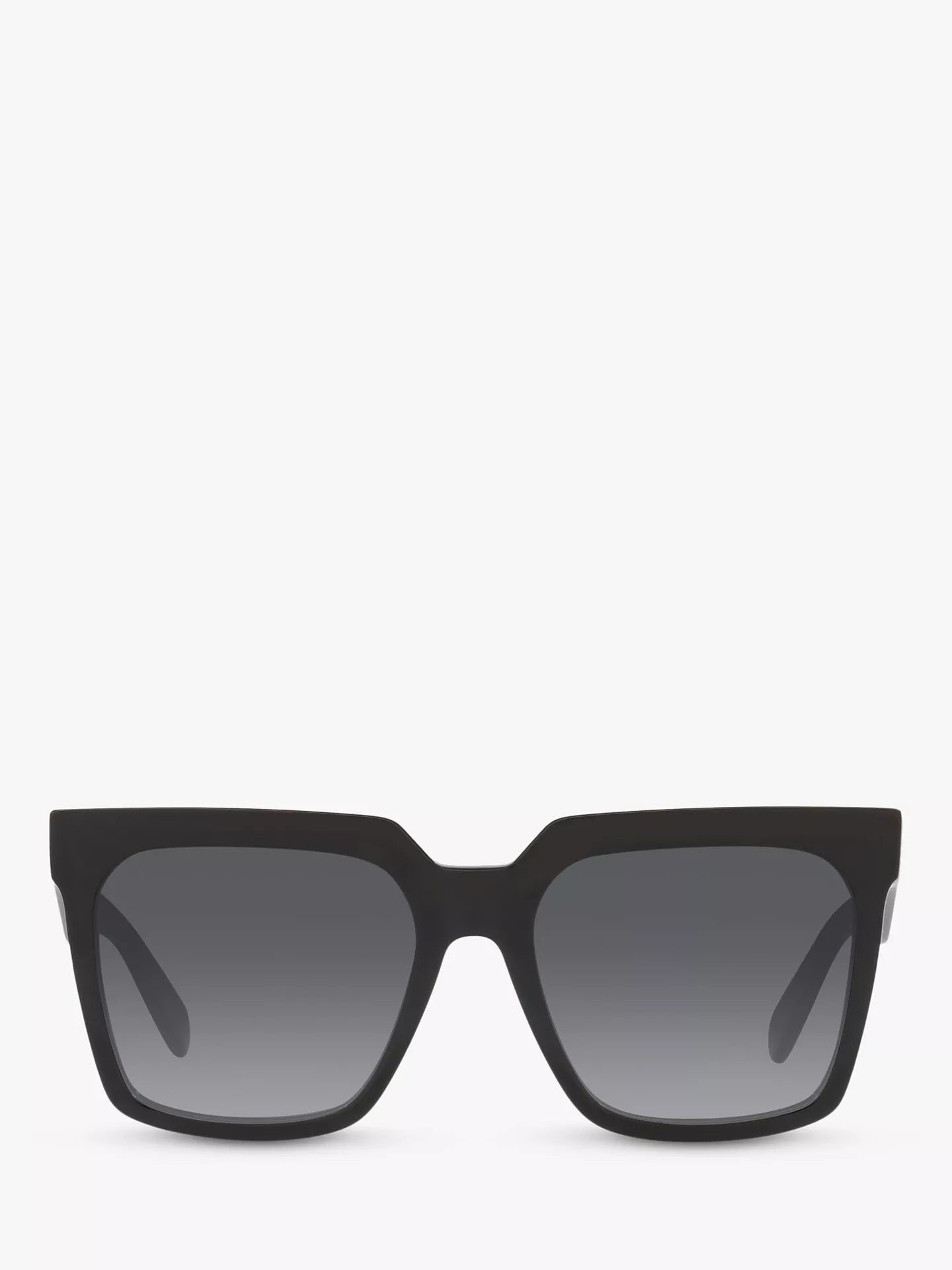 Bold 3 Dots Sunglasses Shiny Black / Gradient Smoke - CELINE