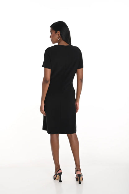 Bow Embellished Dress Black - Frank Lyman