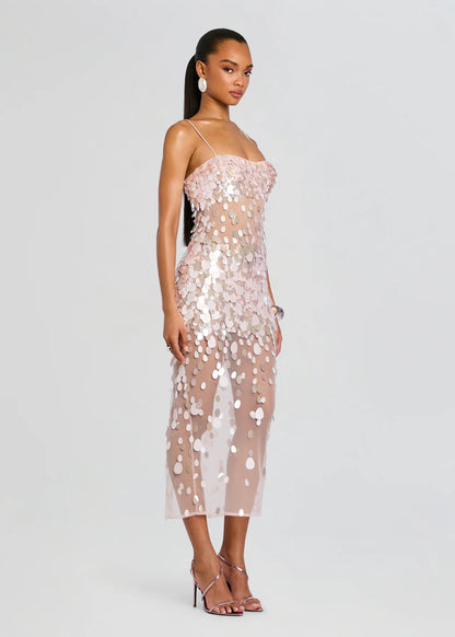 Mischa Sequin Dress Pink - Retrofête