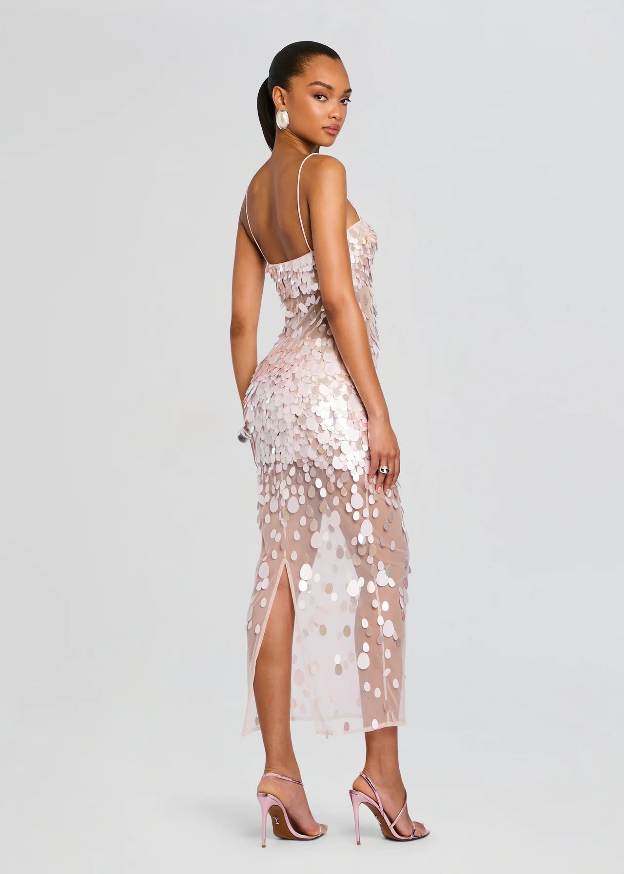 Mischa Sequin Dress Pink - Retrofête