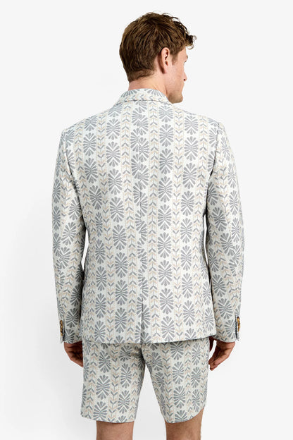 Thurston Blazer Floral Stripe Jacquard - Mr Turk