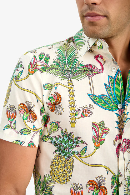Slim Jim Shirt Flamingo Fizz - Mr Turk