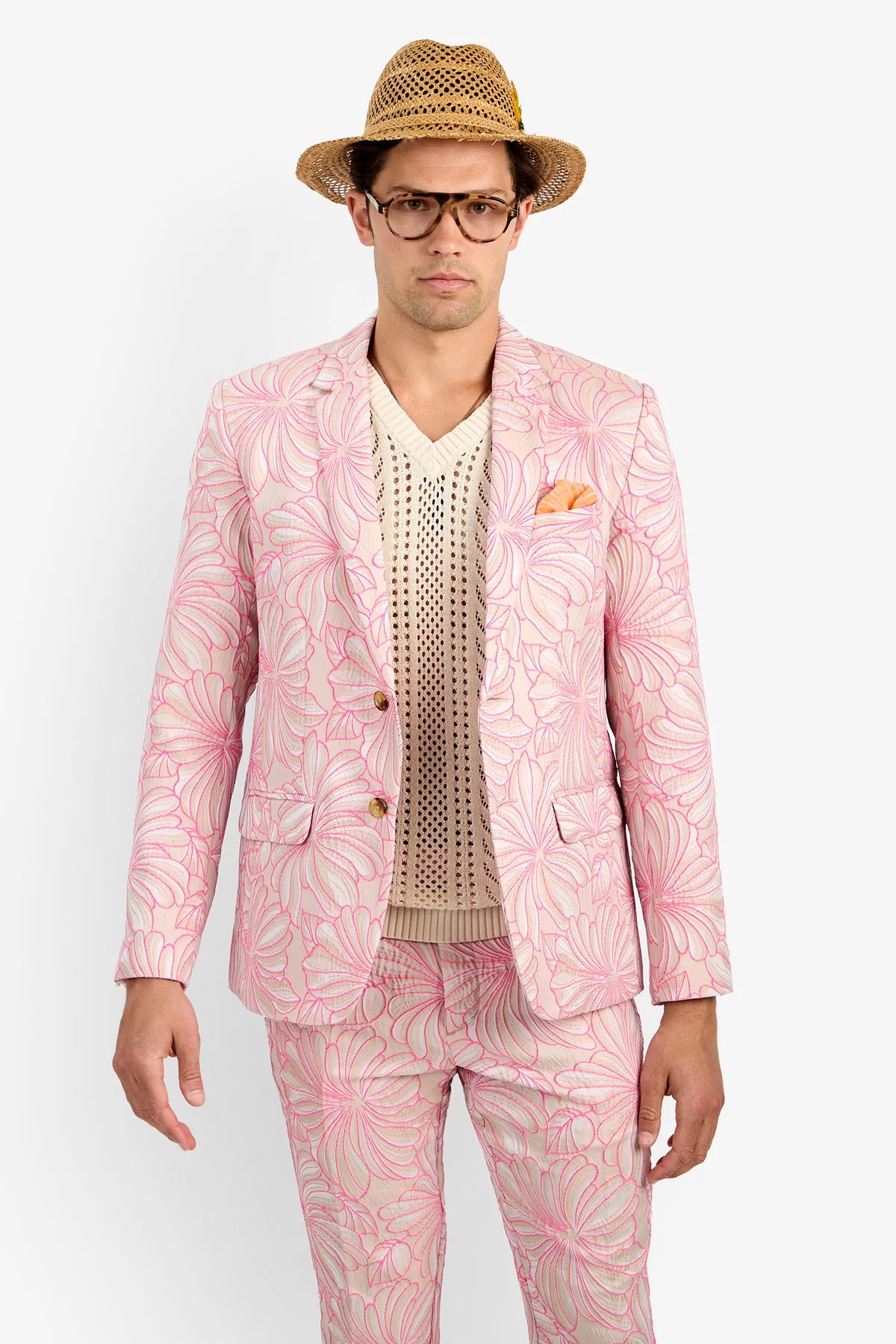 Thurston Blazer Pink Bloom - Mr Turk