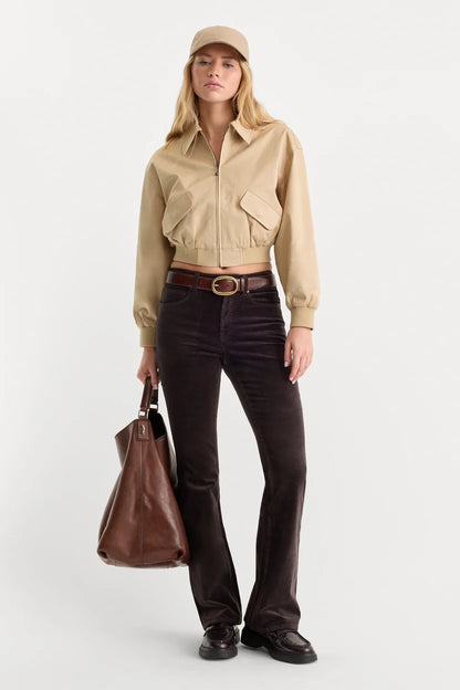 Good Classic Bootcut Corduroy Pant Espresso - Good American