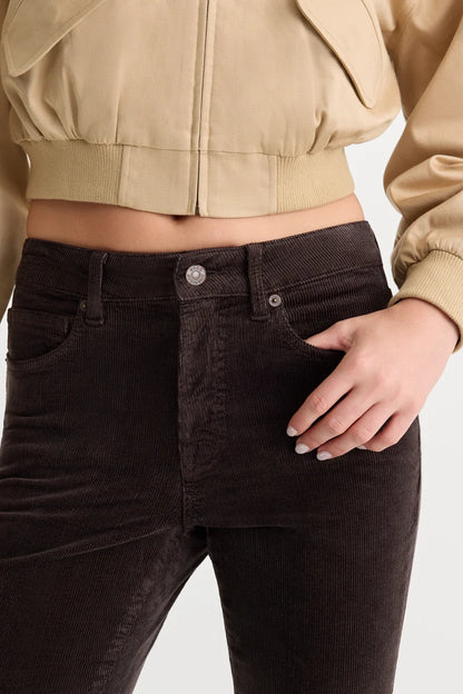 Good Classic Bootcut Corduroy Pant Espresso - Good American