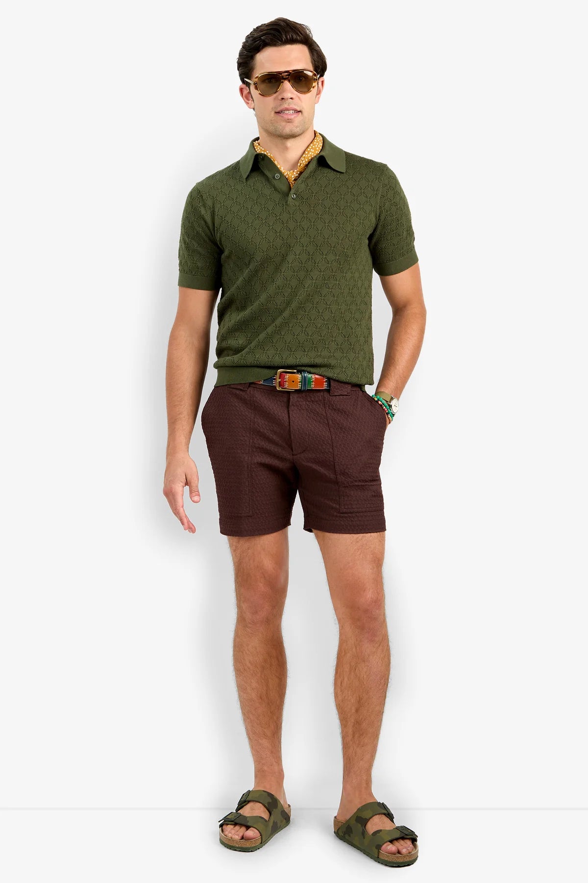 Waylen Short Sleeve Polo Jungle Green - Mr Turk