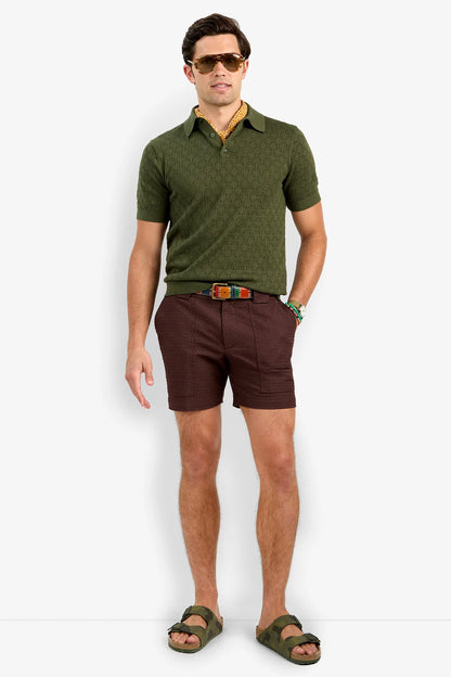 Waylen Short Sleeve Polo Jungle Green - Mr Turk