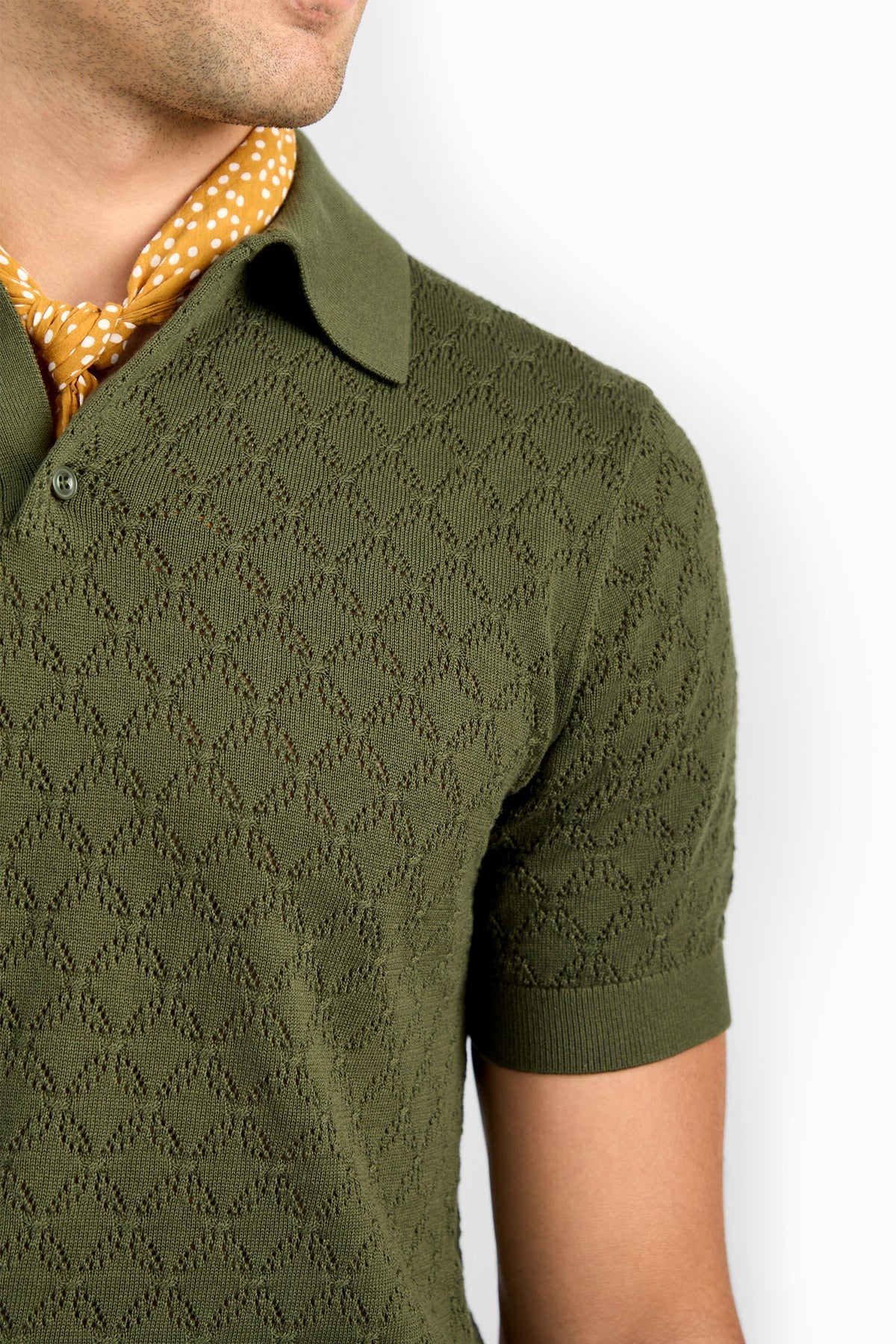 Waylen Short Sleeve Polo Jungle Green - Mr Turk