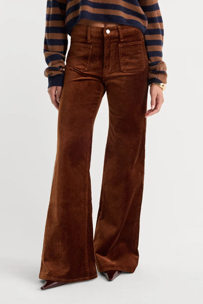 Velvet Good Waist Palazzo Pant Bronze - Good American