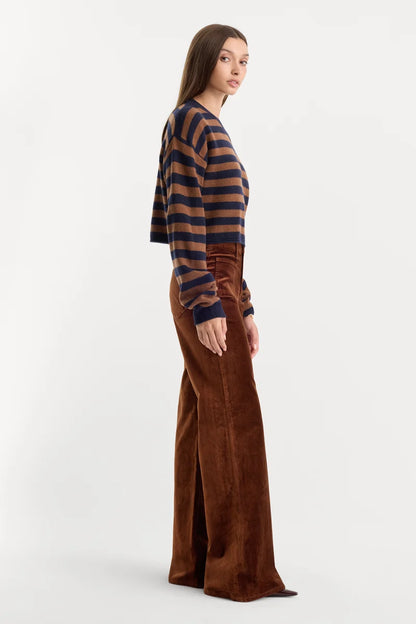 Velvet Good Waist Palazzo Pant Bronze - Good American