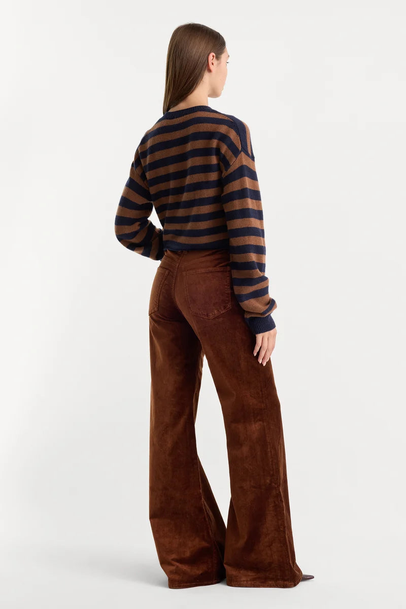 Velvet Good Waist Palazzo Pant Bronze - Good American