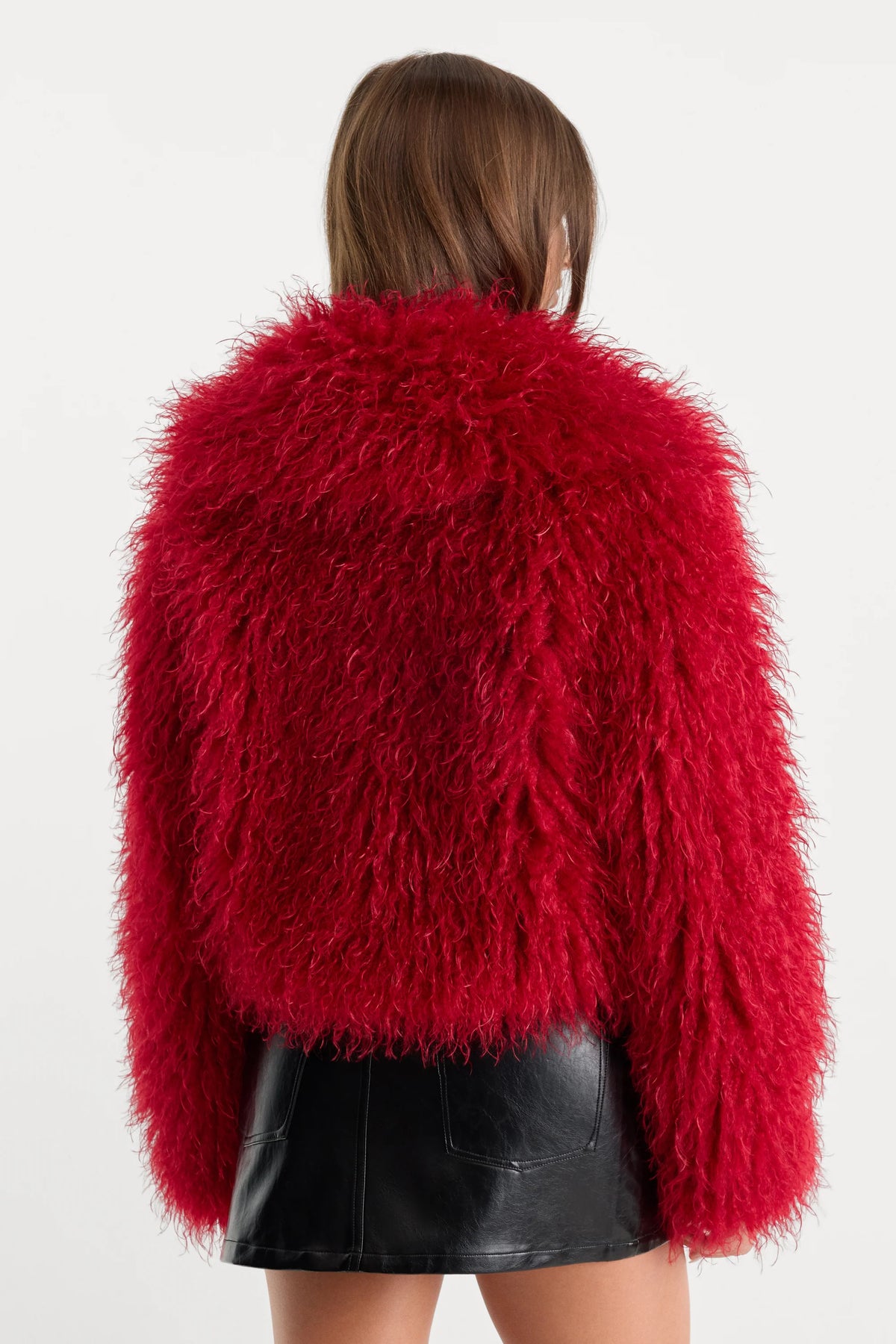 Faux Fur Coat Carmine - Good American