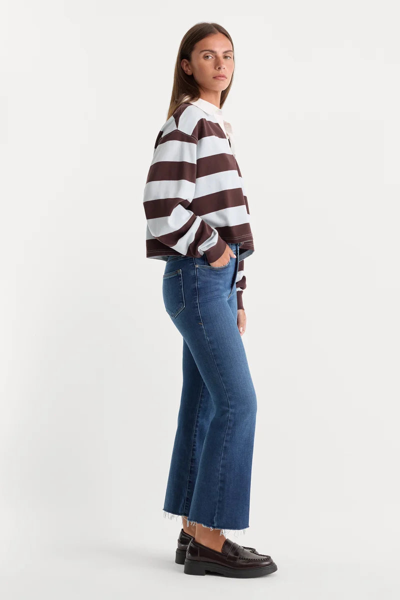 Soft Tech Good Legs Cropped Mini Boot Jeans Indigo818 - Good American