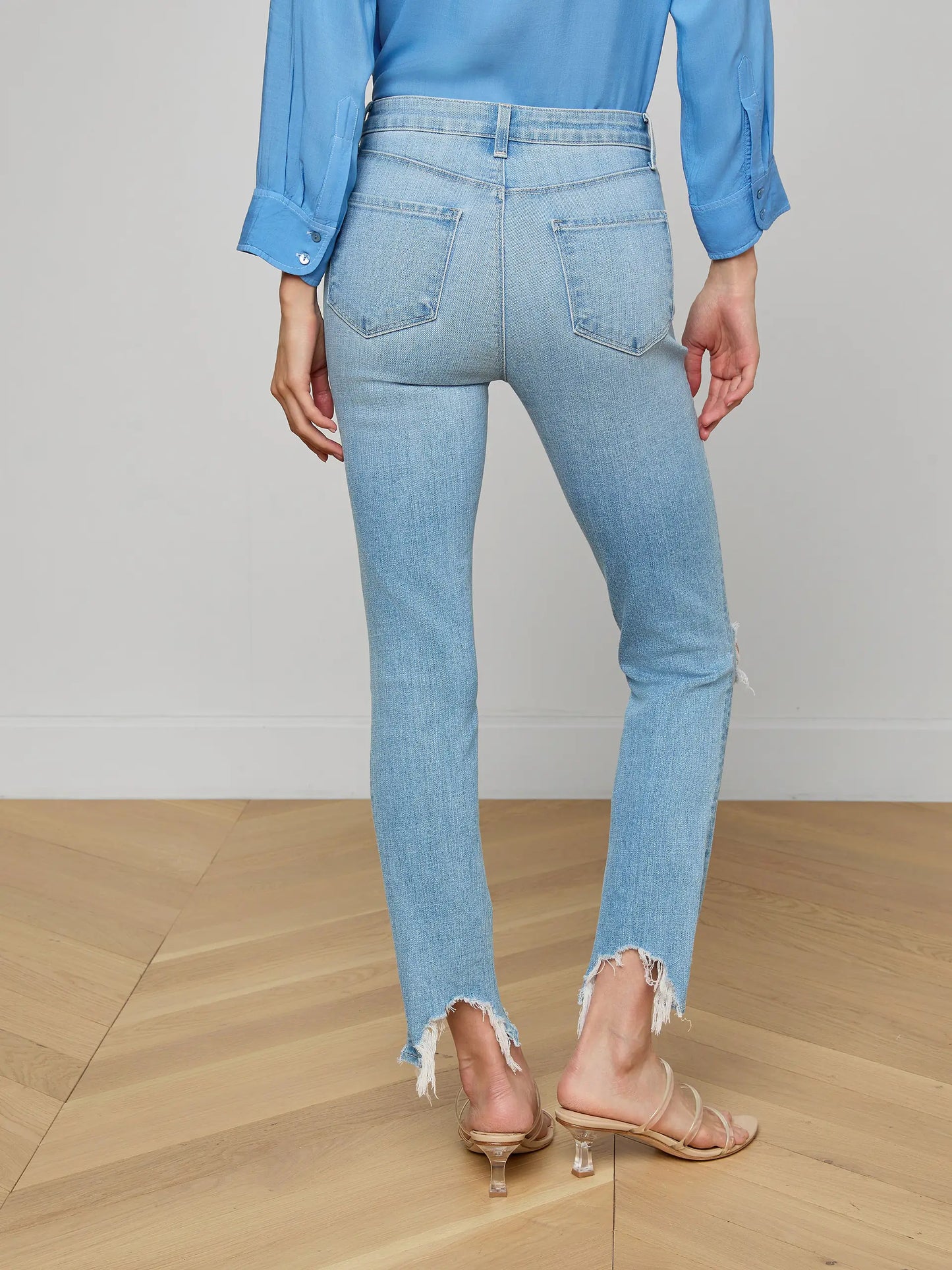 High Line Distressed Skinny Jean Rosedale Destruct - L'AGENCE