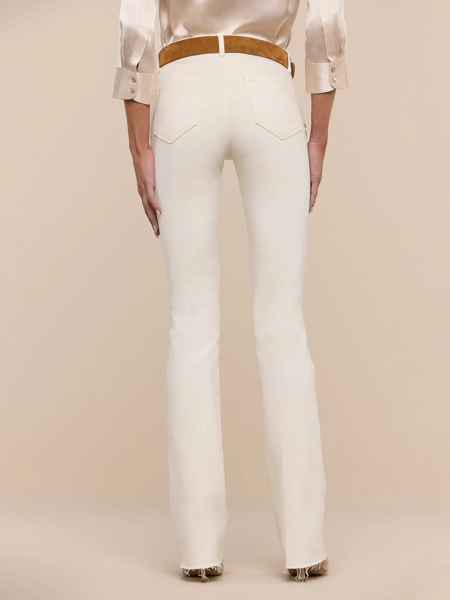 Ruth Straight-Leg Jean Vintage White - L'AGENCE