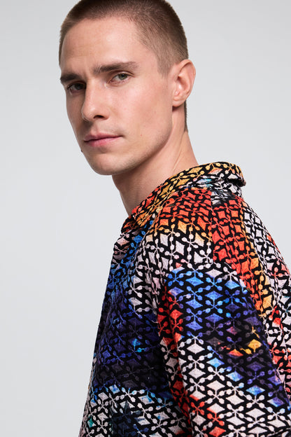Embroidered Printed Shirt Multi - Desigual