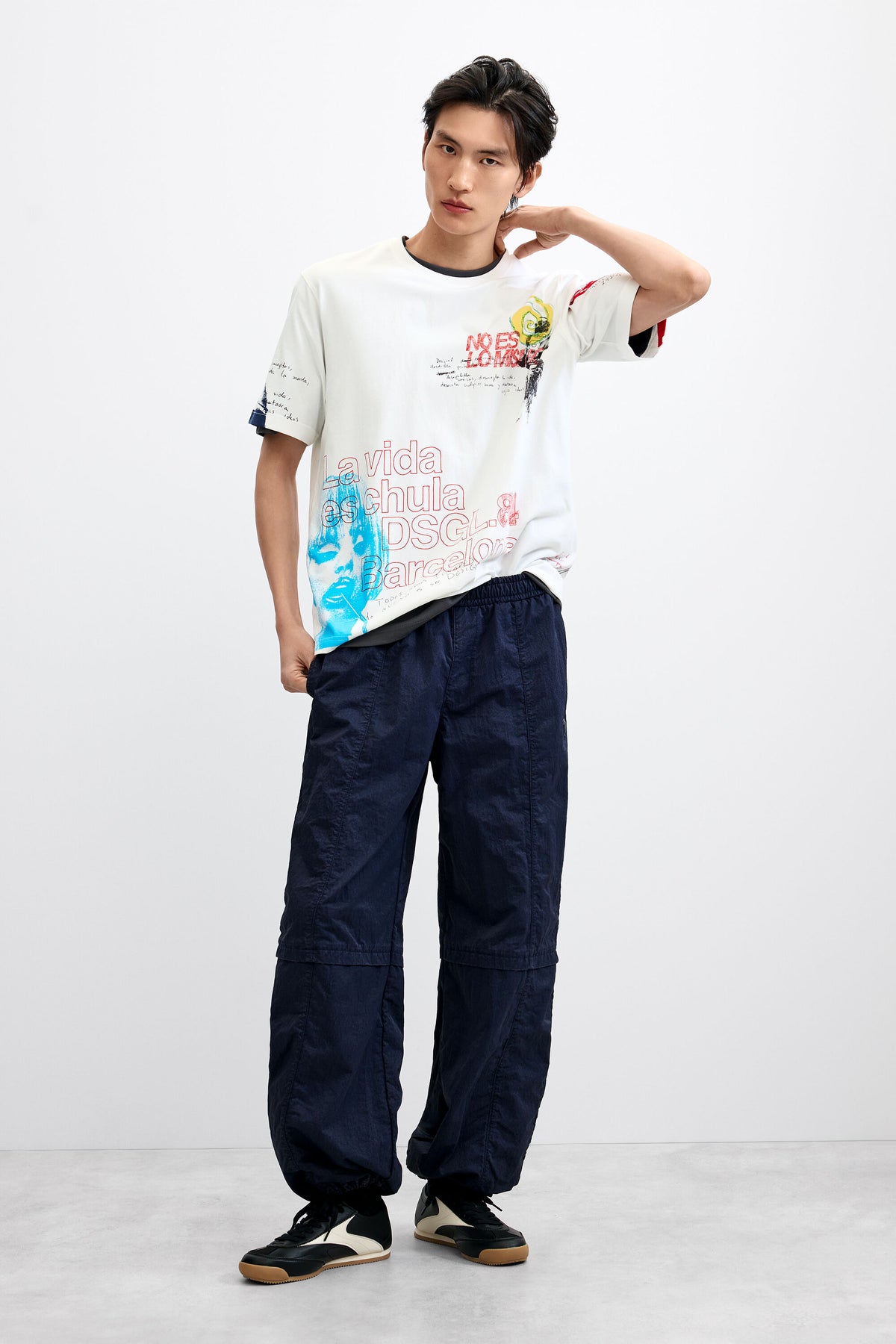 Graphic Print T-Shirt Crudo - Desigual