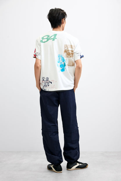 Graphic Print T-Shirt Crudo - Desigual