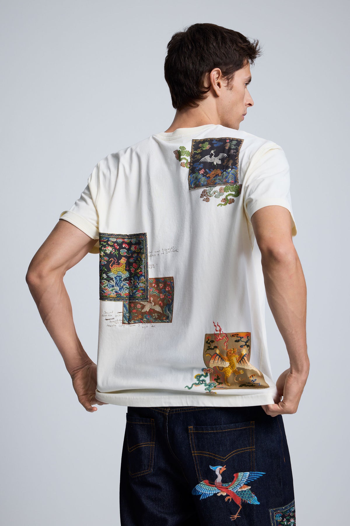 Embroidered T-Shirt Ecru - Desigual