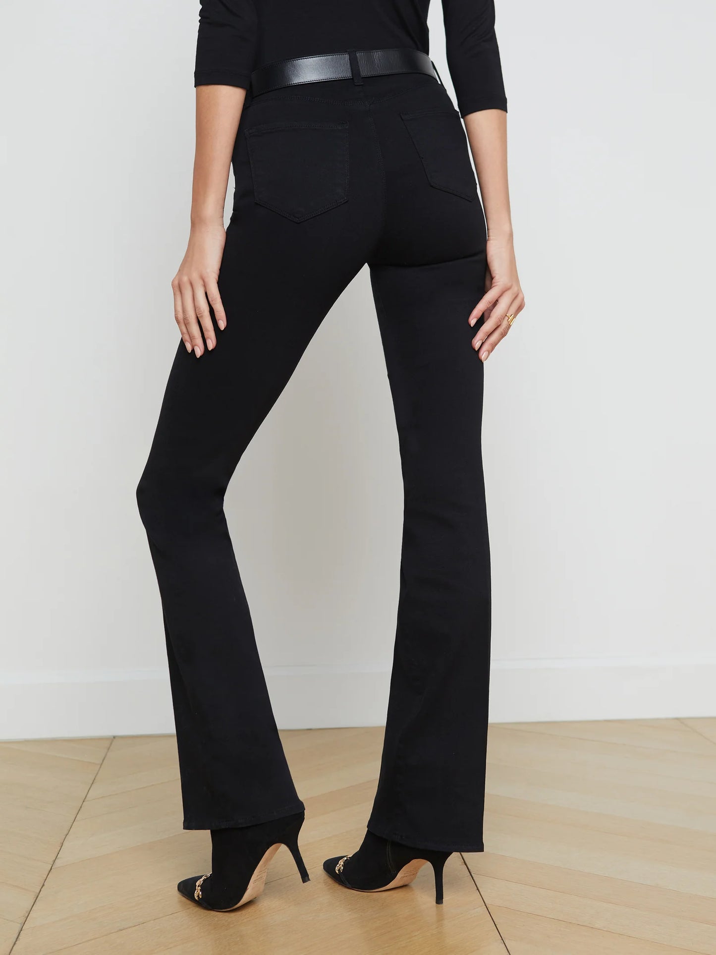 Selma Bootcut Jean Noir - L'AGENCE