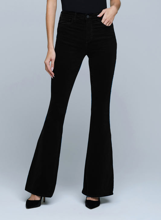 Marty Flare Pant Noir - L'AGENCE