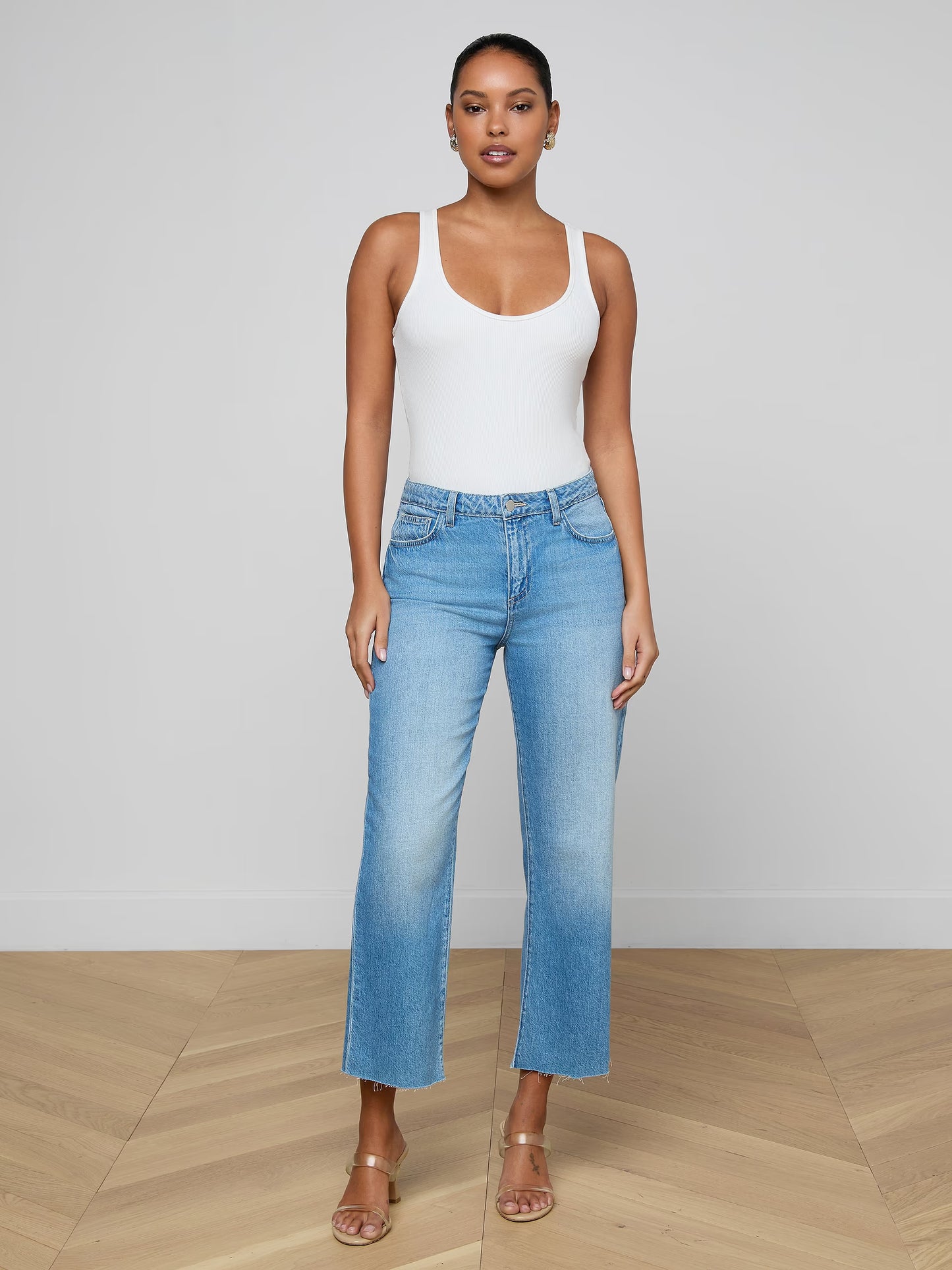 Wanda Cropped Wide-Leg Jean Anaheim - L'AGENCE