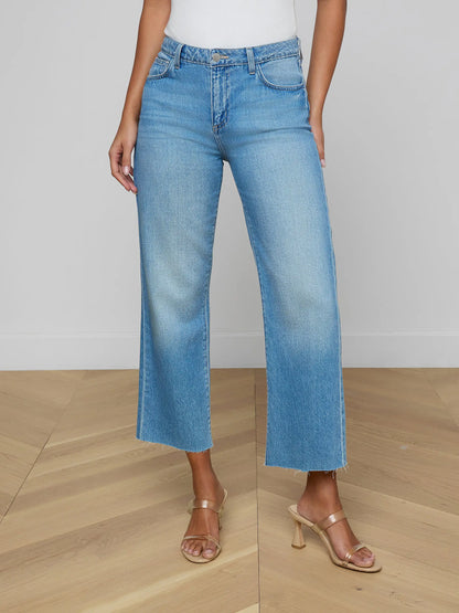 Wanda Cropped Wide-Leg Jean Anaheim - L'AGENCE