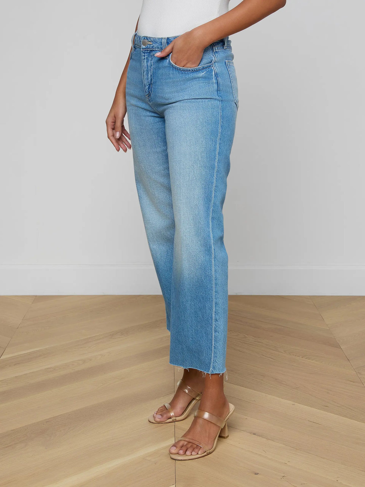 Wanda Cropped Wide-Leg Jean Anaheim - L'AGENCE