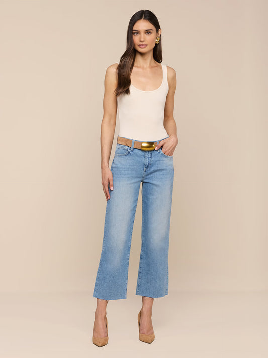 Wanda Cropped Wide-Leg Jean Granova - L'AGENCE
