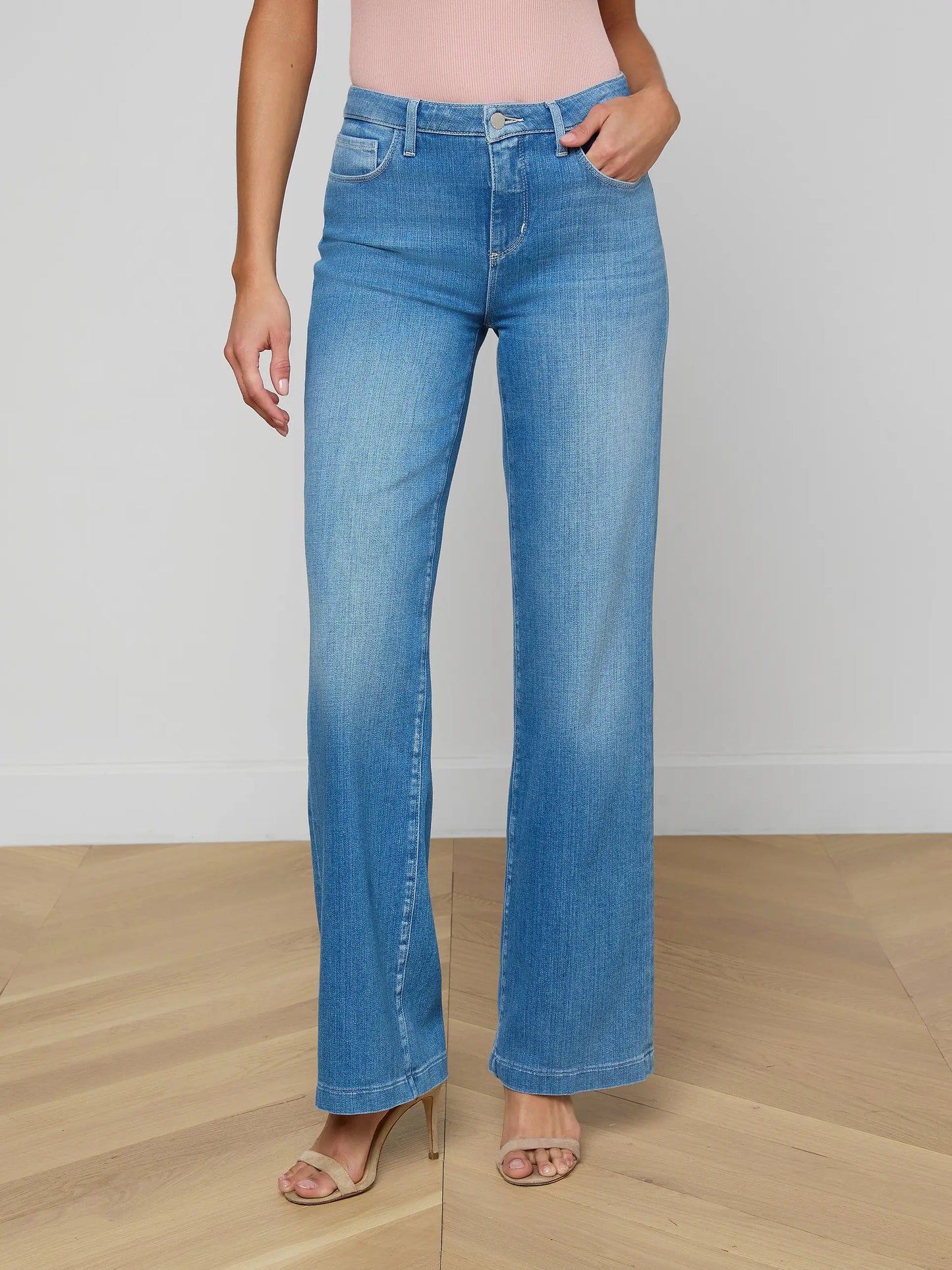 Clayton Wide-Leg Jean Getty - L'AGENCE
