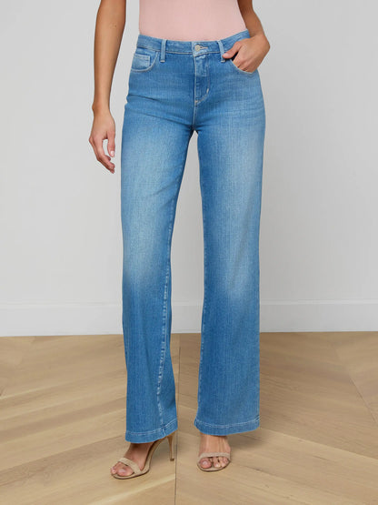 Clayton Wide-Leg Jean Getty - L'AGENCE
