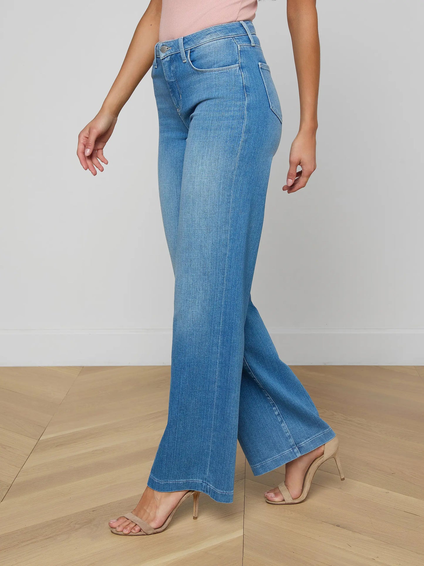 Clayton Wide-Leg Jean Getty - L'AGENCE