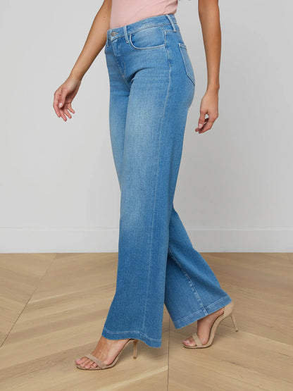 Clayton Wide-Leg Jean Getty - L'AGENCE
