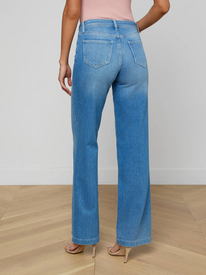 Clayton Wide-Leg Jean Getty - L'AGENCE