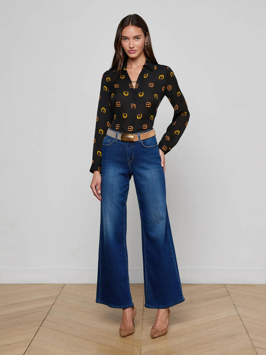 Alicent Wide-Leg Jean Marvista - L'AGENCE