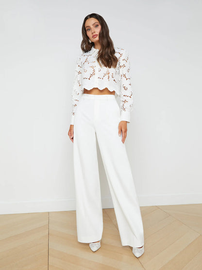 Livvy Trouser White - L'AGENCE