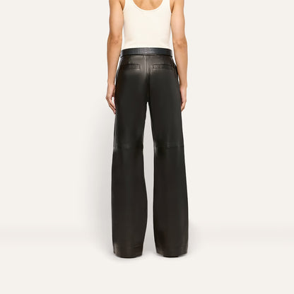 Livvy Leather Trouser Black - L'AGENCE