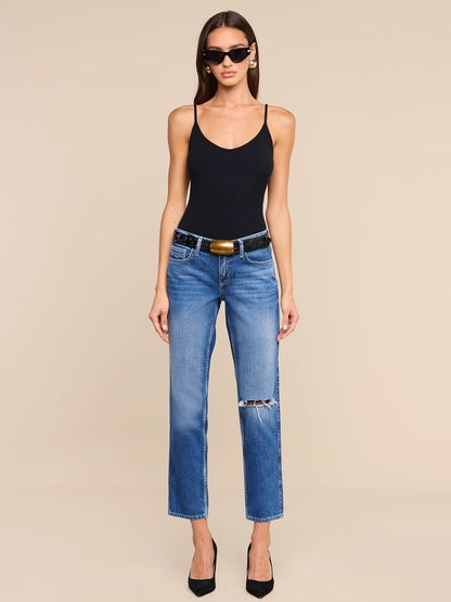 Nevia Slouchy Straight-Leg Jean Atlantis Destruct - L'AGENCE