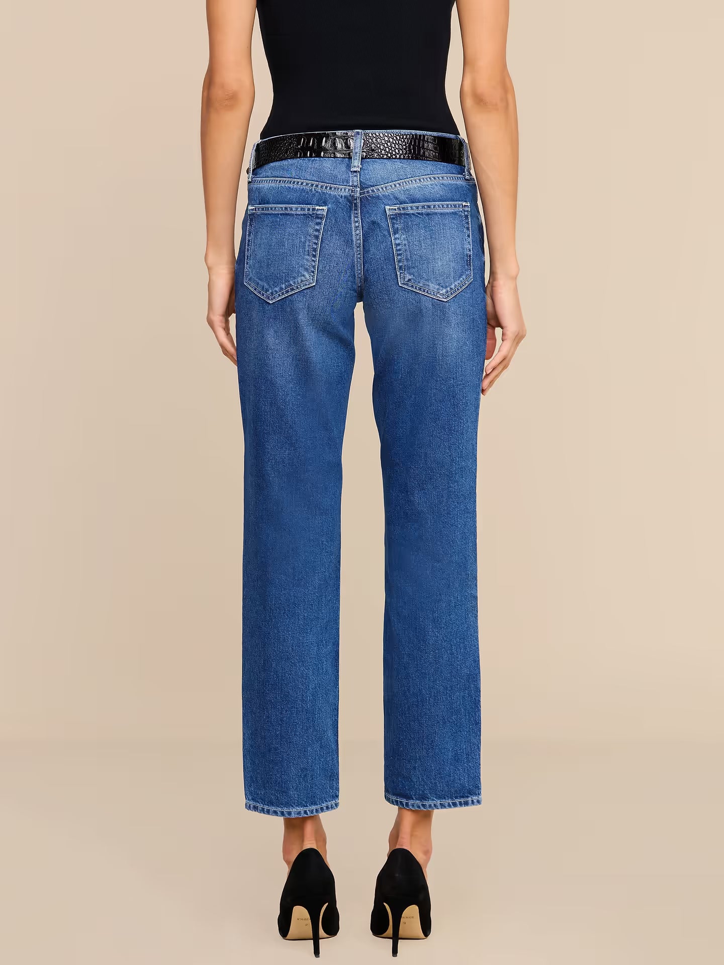Nevia Slouchy Straight-Leg Jean Atlantis Destruct - L'AGENCE