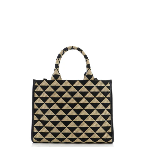 Symbole Shopper Tote Jacquard Small - Prada
