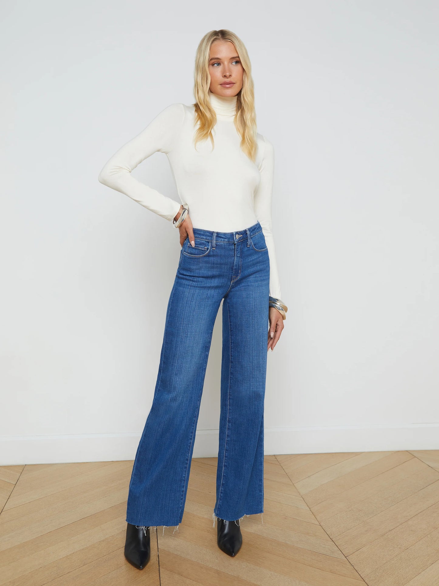 Scottie Wide-Leg Jean Apollo - L'AGENCE