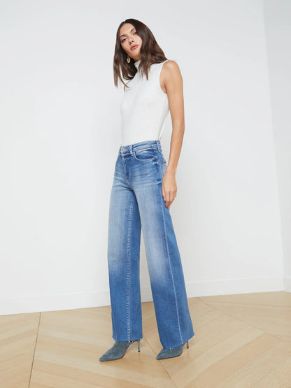 Scottie Wide-Leg Jean Hayward - L'AGENCE