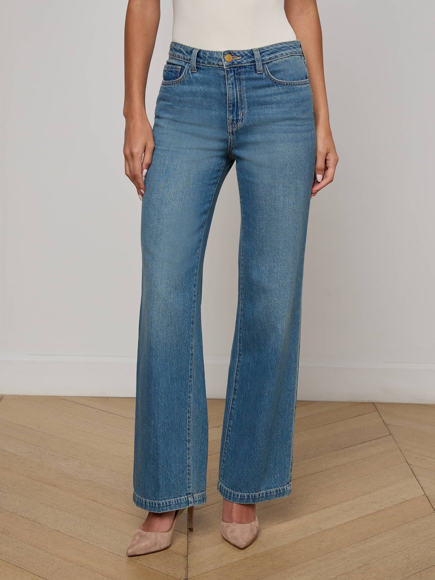 Scottie Wide-Leg Jean Fargo - L'AGENCE