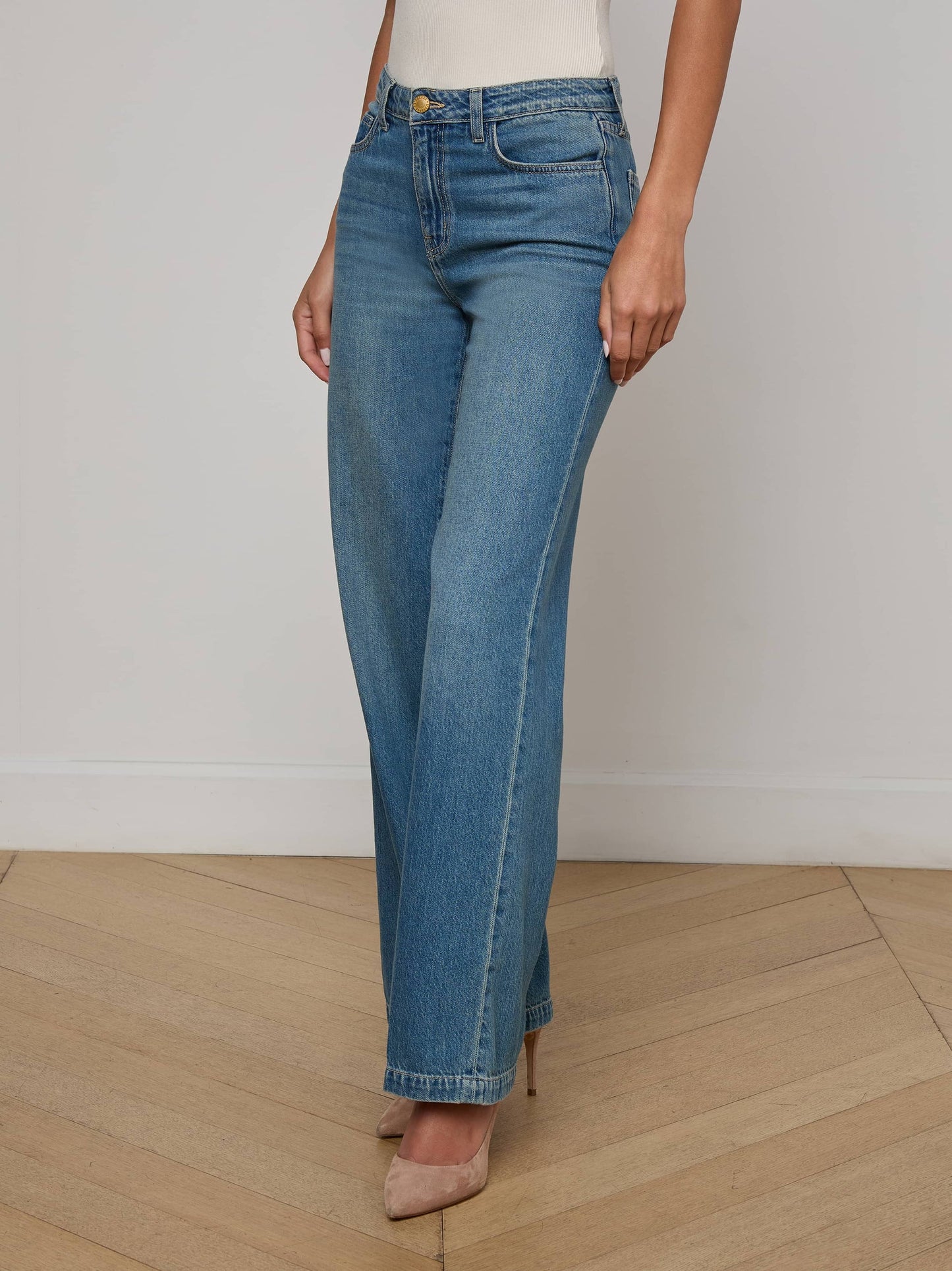 Scottie Wide-Leg Jean Fargo - L'AGENCE