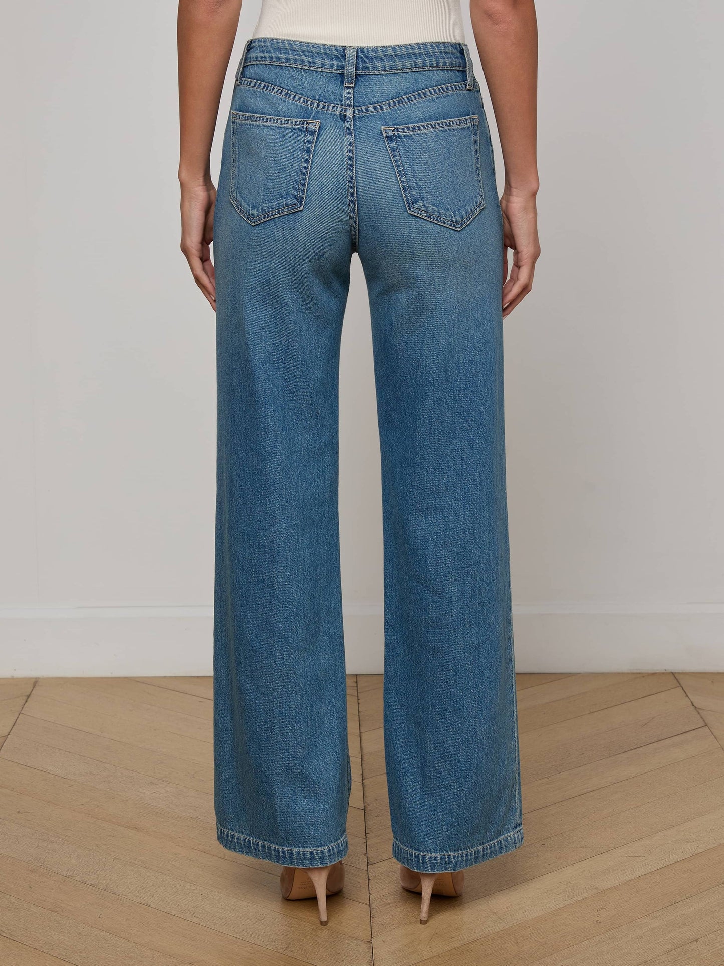 Scottie Wide-Leg Jean Fargo - L'AGENCE